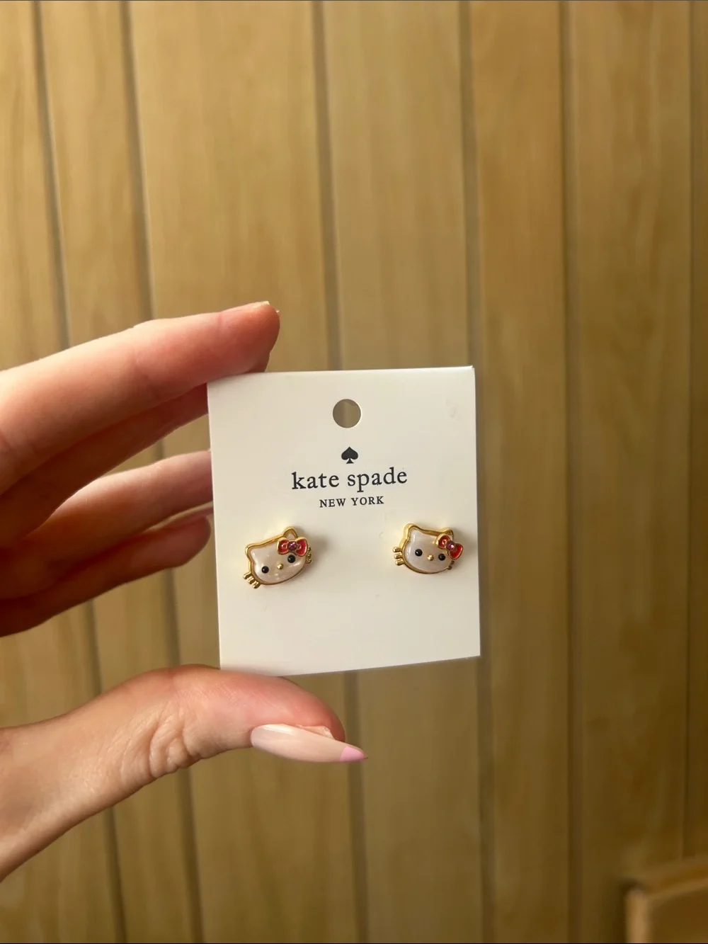 Kate Spade Hello Kitty stud earrings